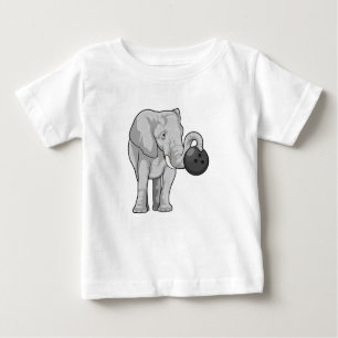 Elephant i Bowling med Bowling ball T Shirt