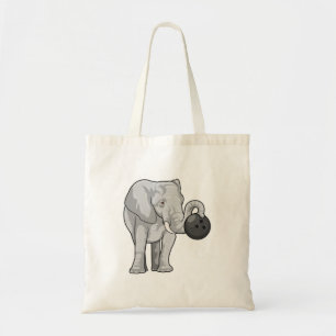 Elephant i Bowling med Bowling ball Tygkasse