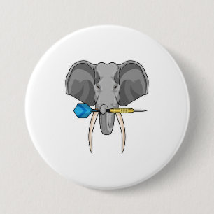 Elephant i Darts med Dart Knapp