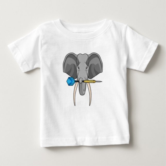 Elephant i Darts med Dart T Shirt (Framsida)