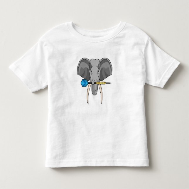 Elephant i Darts med Dart T Shirt (Framsida)