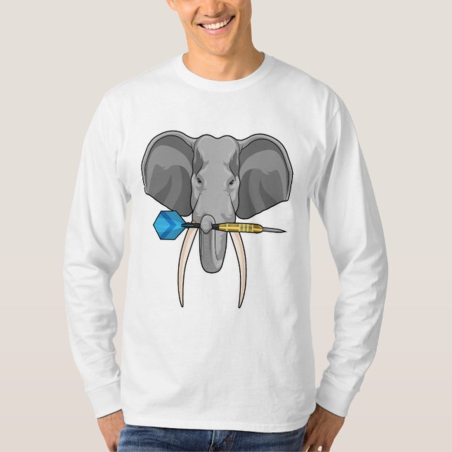Elephant i Darts med Dart T Shirt (Framsida)