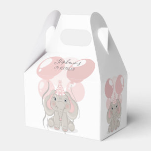 Elephant i Födelsedagsfest Hat Presentaskar