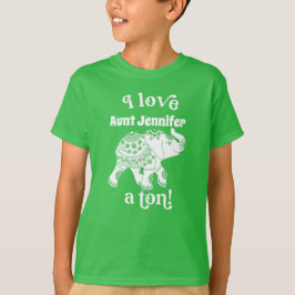 Elephant I Kärlek Namn a Ton Kids Personlig T Shirt