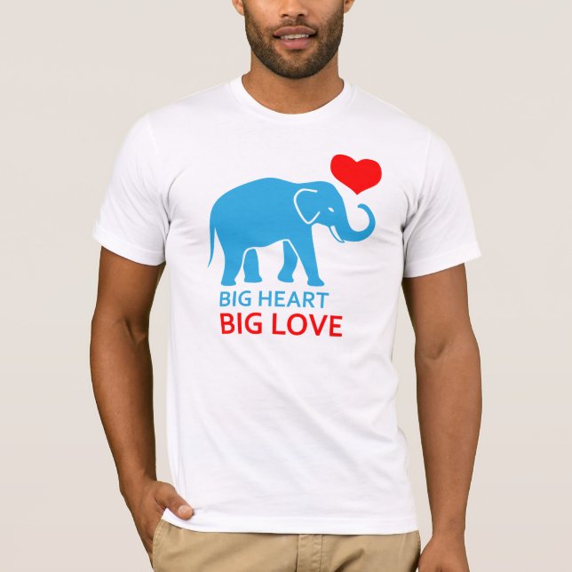 Elephant i kärlek t shirt (Framsida)