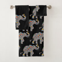 Elephant i Psychedelic Cheetah Mönster