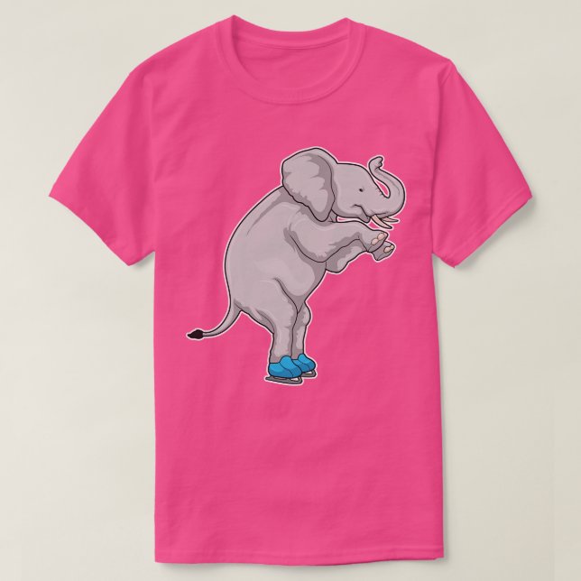Elephant Ice Skates 2 T Shirt (Design framsida)