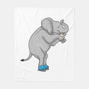 Elephant Ice skridskor Fleecefilt