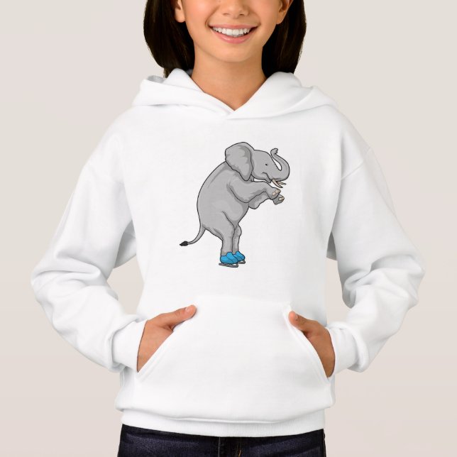 Elephant Ice skridskor T Shirt (Framsida)