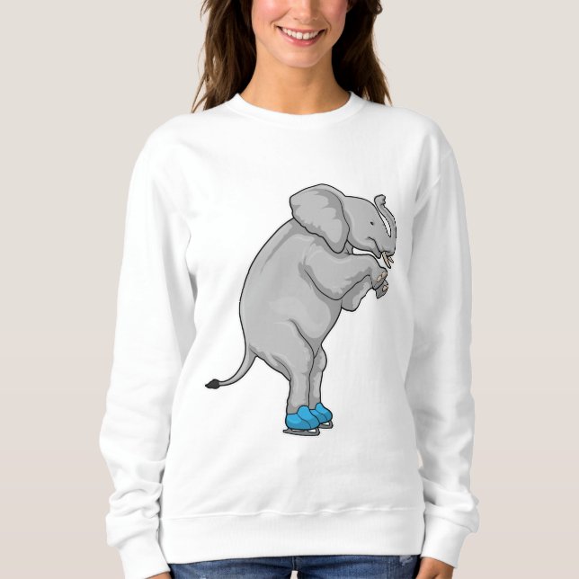 Elephant Ice skridskor T Shirt (Framsida)