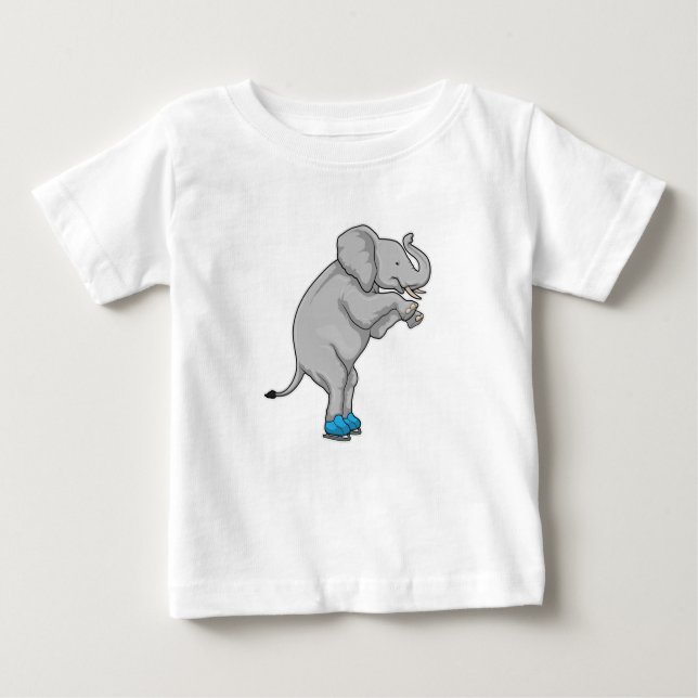 Elephant Ice skridskor T Shirt (Framsida)