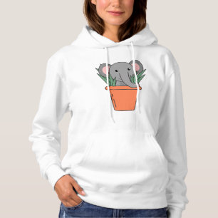 Elephant in Blumentop Funny Elephant Plants T Shirt