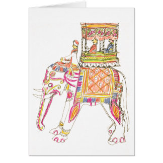 Elephant India Hälsningskort