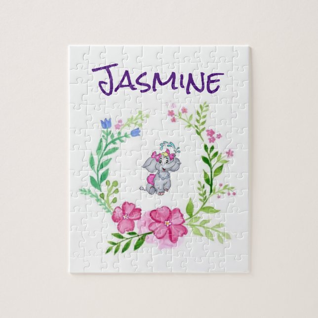 Elephant Jigszle Puzzle Pussel (Vertikal)