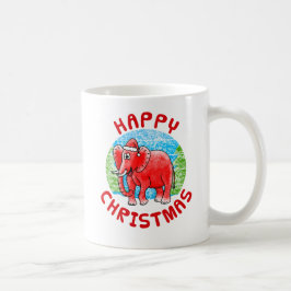 Elephant jul Animal Wildlife Nature Kids Kaffemugg