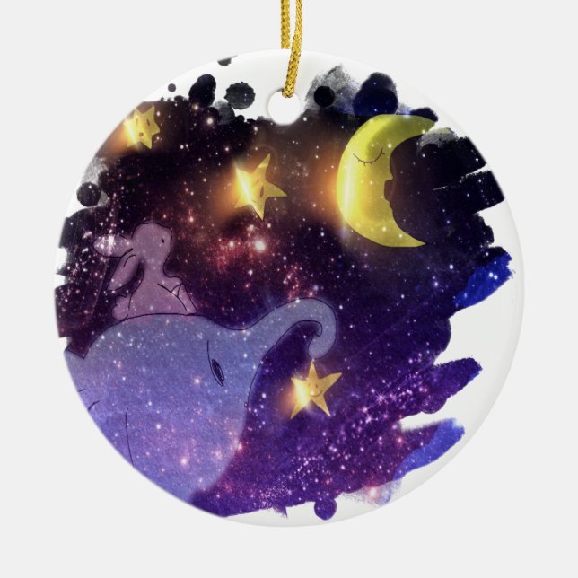 Elephant Julgransprydnad Keramik (Framsidan)