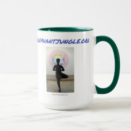 Elephant Jungle-Grönt Mugg