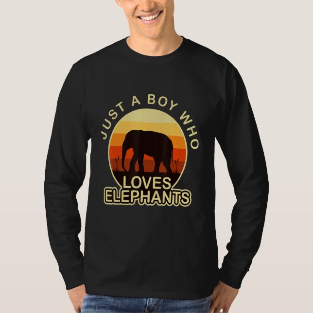 Elephant   Just A Girl Who Loves T Shirt (Framsida)