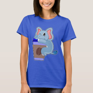Elephant Kaffe att gå T Shirt