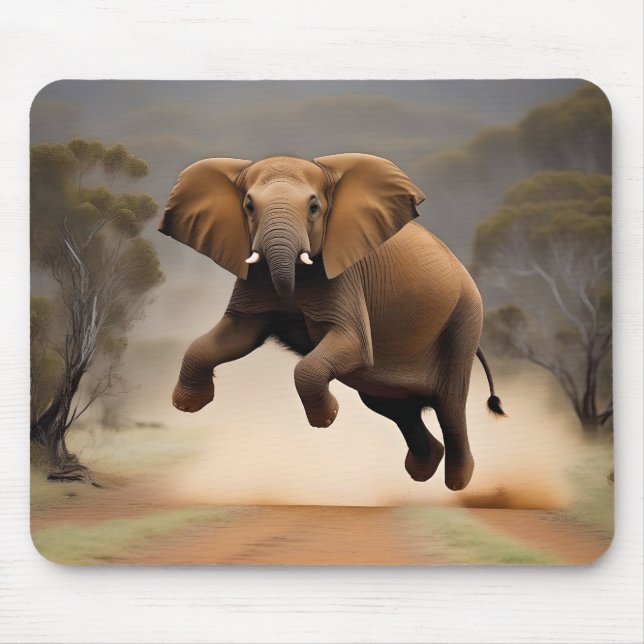Elephant Kangaroo Skutt, Mousepad Musmatta (Framsidan)