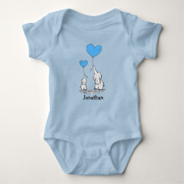 Elephant Kärlek Design Baby Shirt Bodydräkt T Shirt