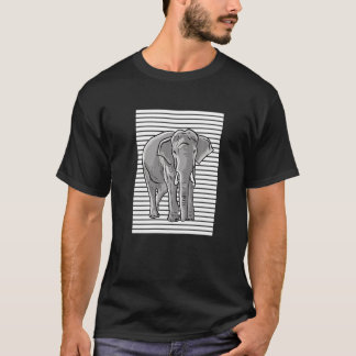 Elephant Kärlek Linjer för elefant T Shirt
