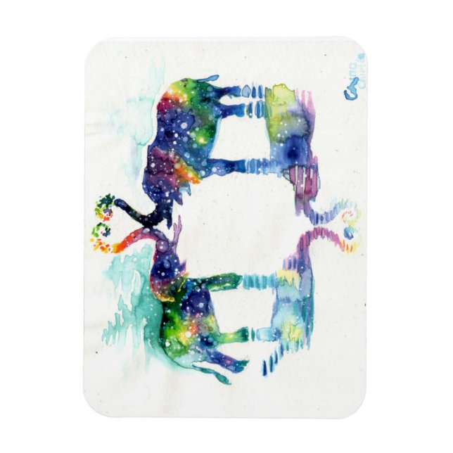 Elephant kärlek magnet (Vertikal)