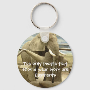 Elephant Kärlek Nyckelring