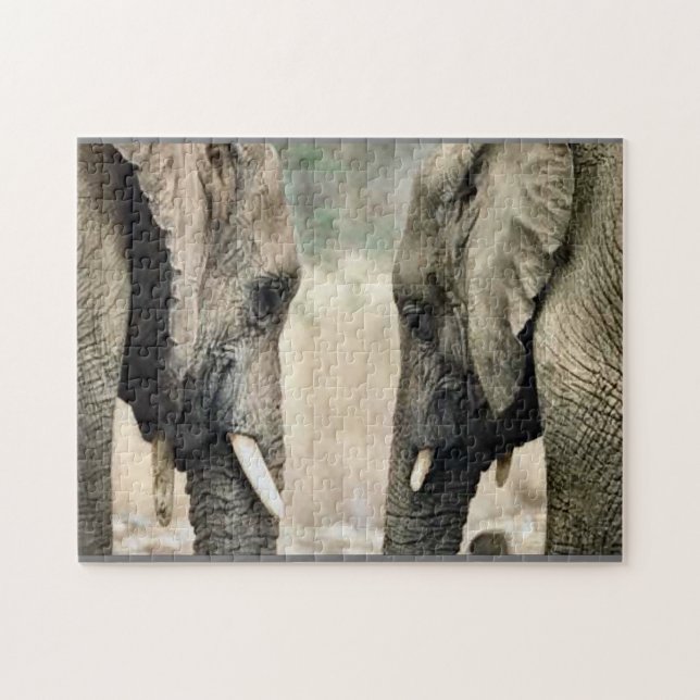 Elephant Kärlek Pussel (Horisontell)