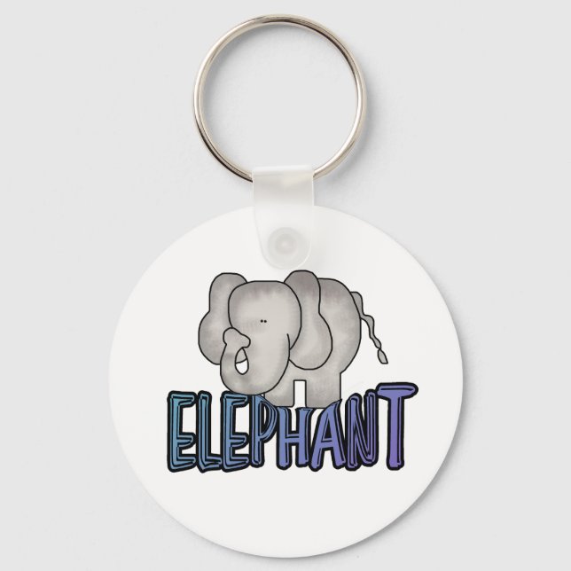 Elephant Keychain Nyckelring (Framsida)