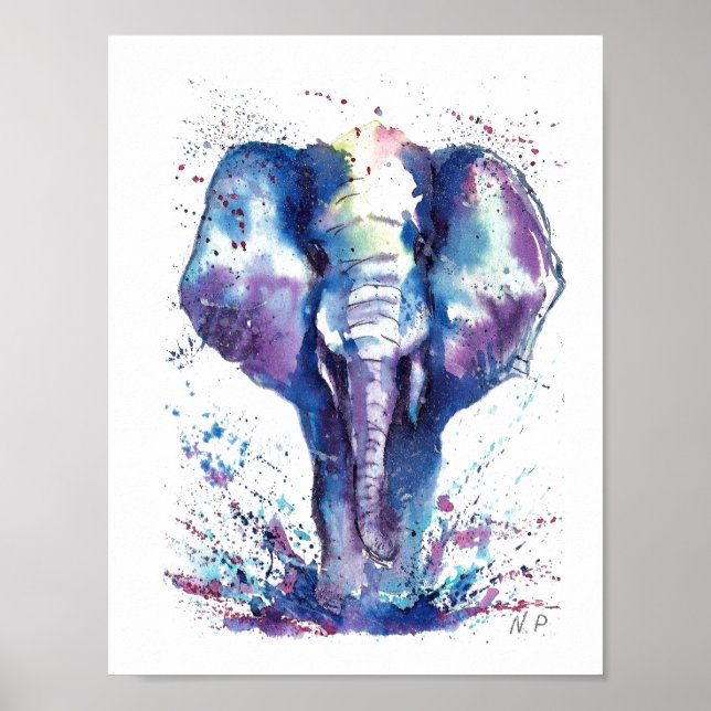 Elephant Kids art Poster (Framsidan)
