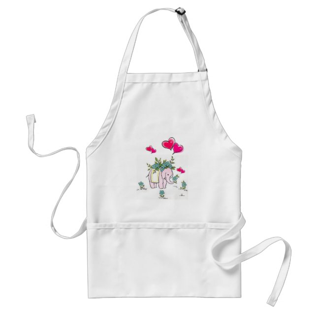 Elephant Kitchen Apron Förkläde (Framsidan)