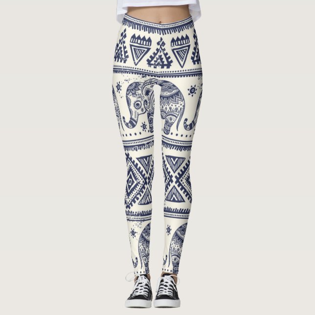 Elephant Leggings & Yoga Byxor (Framsida)