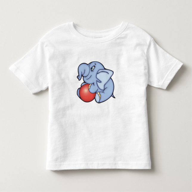 Elephant Leksak Blue w/Boll T-shirt (Framsida)
