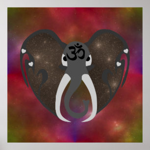 Elephant Listening till Cosmos Poster
