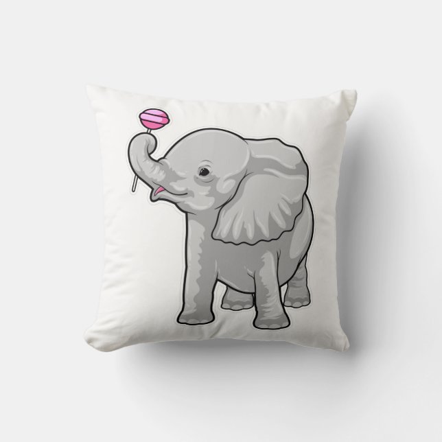 Elephant Lollipop Kudde (Framsida)