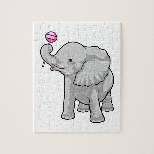 Elephant Lollipop Pussel (Vertikal)
