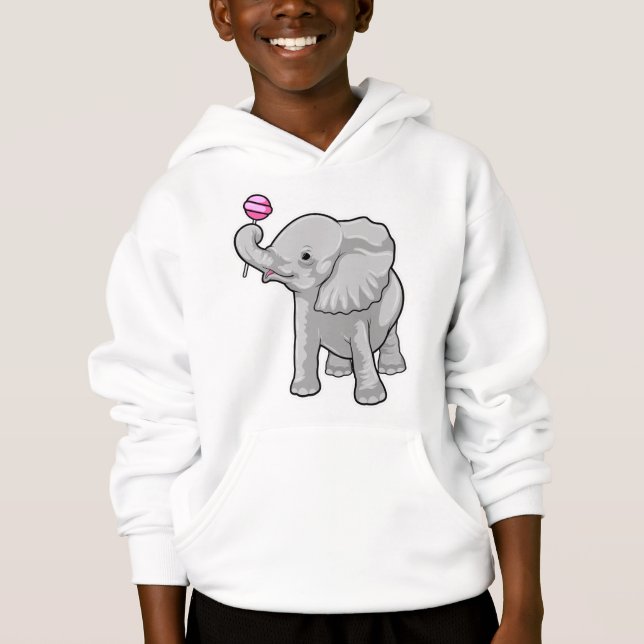 Elephant Lollipop T Shirt (Framsida)