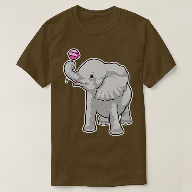 Elephant Lollipop T Shirt (Design framsida)