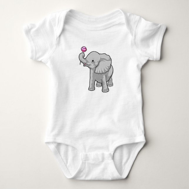 Elephant Lollipop T Shirt (Framsida)