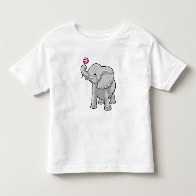 Elephant Lollipop T Shirt (Framsida)