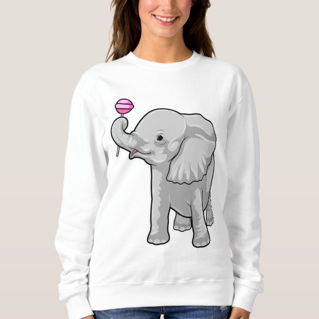 Elephant Lollipop T Shirt (Framsida)