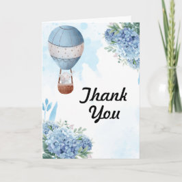 Elephant Luftballong Blue Hydrangea-foto Tack Kort