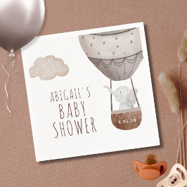 Elephant Luftballong Boho Baby Shower Pappersservett