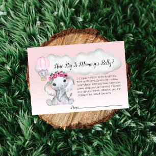 Elephant Luftballong Mamma Belly Storlekare Baby Tilläggskort