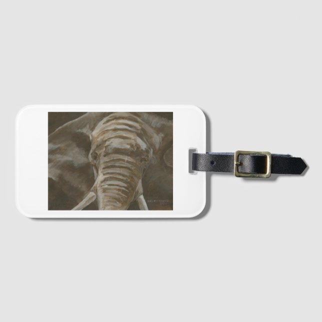 elephant luggage tag bagagebricka (Framsida horisontal)