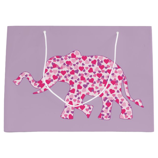 Elephant Made up of Little Rosa Hearts (Framsidan)