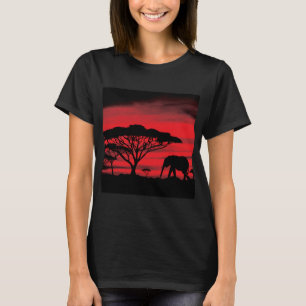 Elephant Magic Sunset T Shirt