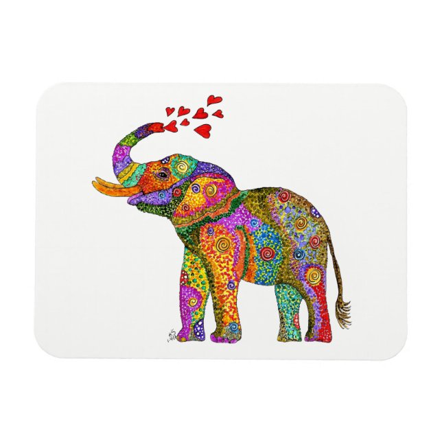 Elephant Magnet 3" x4" (Horisontell)