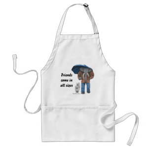 Elephant Man Walking Hundar Fantasy Art Apron Förkläde